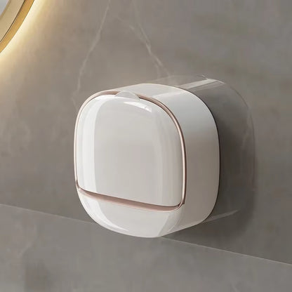 Jabonera de pared ABS con tapa, impermeable, para baño, organizador de viaje