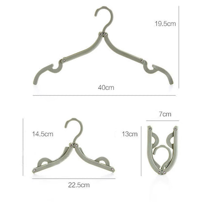 10 perchas plegables portátiles antideslizantes para exteriores, para ropa de viaje, organizador de almacenamiento de toallas y calcetines.