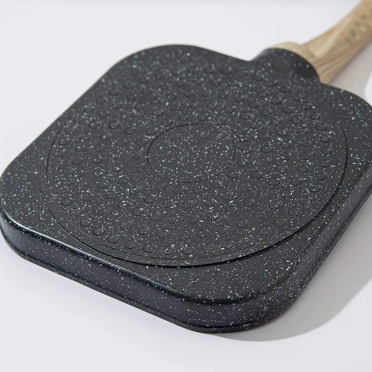 Sartén de piedra medicinal de cuatro agujeros para tortillas, antiadherente, para el hogar, con fondo plano, para hacer empanadillas de huevo, para desayuno, hamburguesas y huevos.