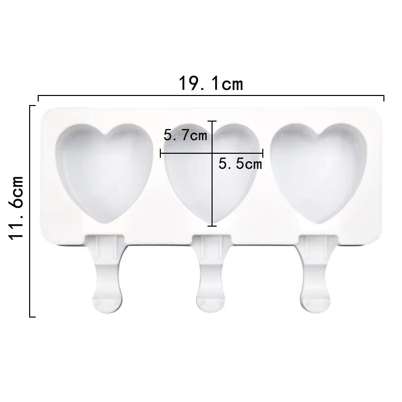 Molde de silicona Magnum de 4/8 celdas, molde de silicona para helado, moldes para paletas, molde para helado DIY, molde para hacer paletas de hielo, bandeja para hielo