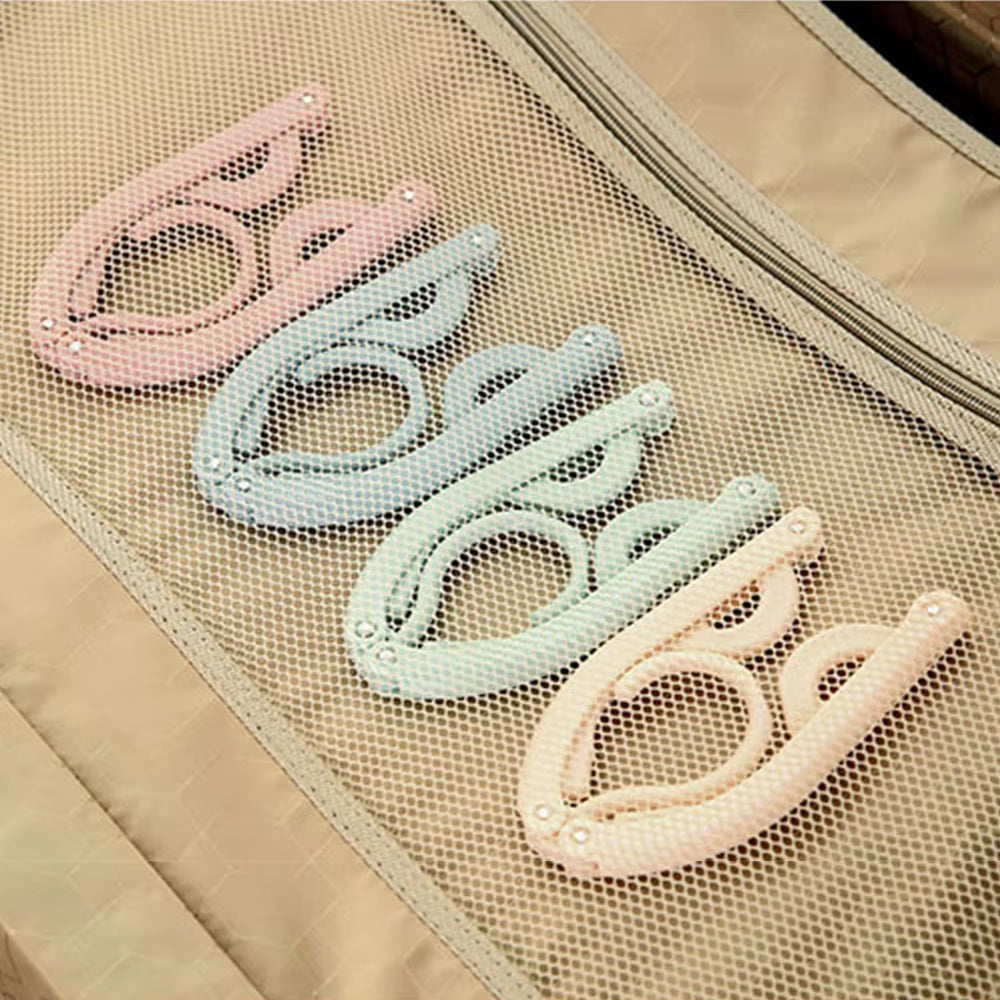 10 perchas plegables portátiles antideslizantes para exteriores, para ropa de viaje, organizador de almacenamiento de toallas y calcetines.