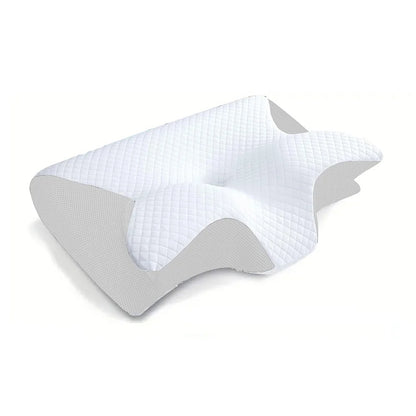Almohada cervical con memoria Butterfly Sleep, cómoda almohada de espuma viscoelástica de rebote lento para dormir, almohada ortopédica para masaje cervical