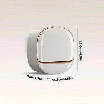 Jabonera de pared ABS con tapa, impermeable, para baño, organizador de viaje