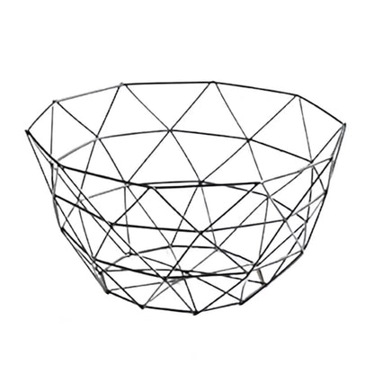 Bandeja de hierro para frutas, cesta de almacenamiento para cocina, mesa, tazón para dulces, organizador de decoración del hogar