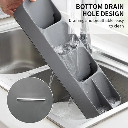 Bandeja para guardar cubiertos con cajón de cocina, soporte para cuchillos, cucharas, tenedores, organizador de vajilla, contenedor para especias, botellas, cuchillos, estante para bloques.