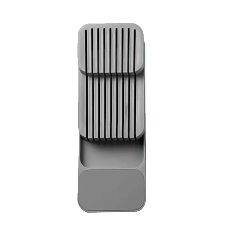 Bandeja para guardar cubiertos con cajón de cocina, soporte para cuchillos, cucharas, tenedores, organizador de vajilla, contenedor para especias, botellas, cuchillos, estante para bloques.