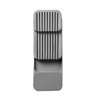 Bandeja para guardar cubiertos con cajón de cocina, soporte para cuchillos, cucharas, tenedores, organizador de vajilla, contenedor para especias, botellas, cuchillos, estante para bloques.