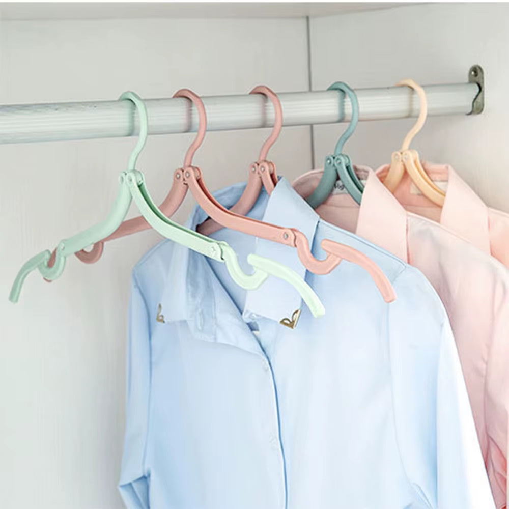 10 perchas plegables portátiles antideslizantes para exteriores, para ropa de viaje, organizador de almacenamiento de toallas y calcetines.