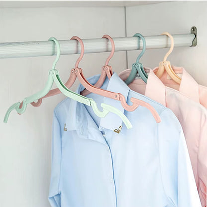 10 perchas plegables portátiles antideslizantes para exteriores, para ropa de viaje, organizador de almacenamiento de toallas y calcetines.