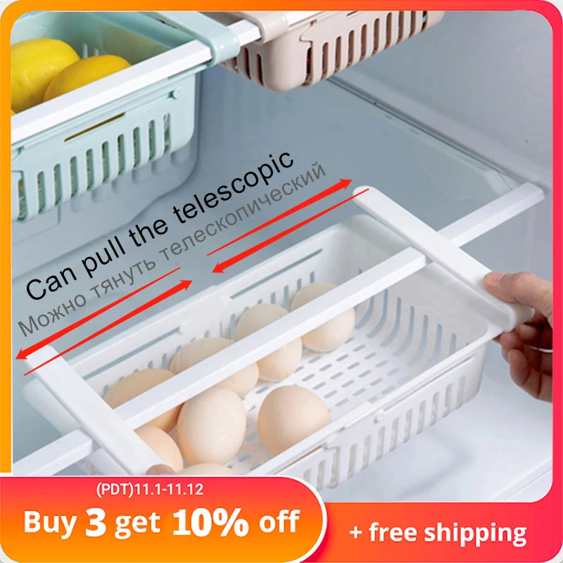Organizador de estantes de almacenamiento para cocina, organizador de accesorios de cocina, estante de almacenamiento para refrigerador, caja de almacenamiento