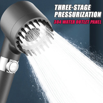 Filtros para Cabezal de ducha de alta presión con 3 modos de pulverización ajustable y filtro de cepillo de masaje, grifo de ducha de lluvia, accesorios de baño