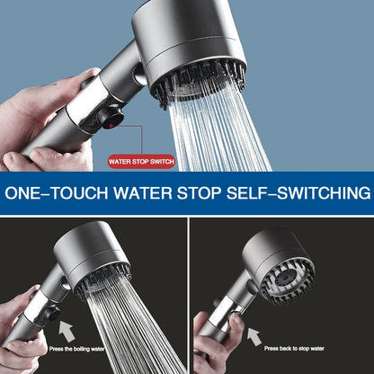 Filtros para Cabezal de ducha de alta presión con 3 modos de pulverización ajustable y filtro de cepillo de masaje, grifo de ducha de lluvia, accesorios de baño