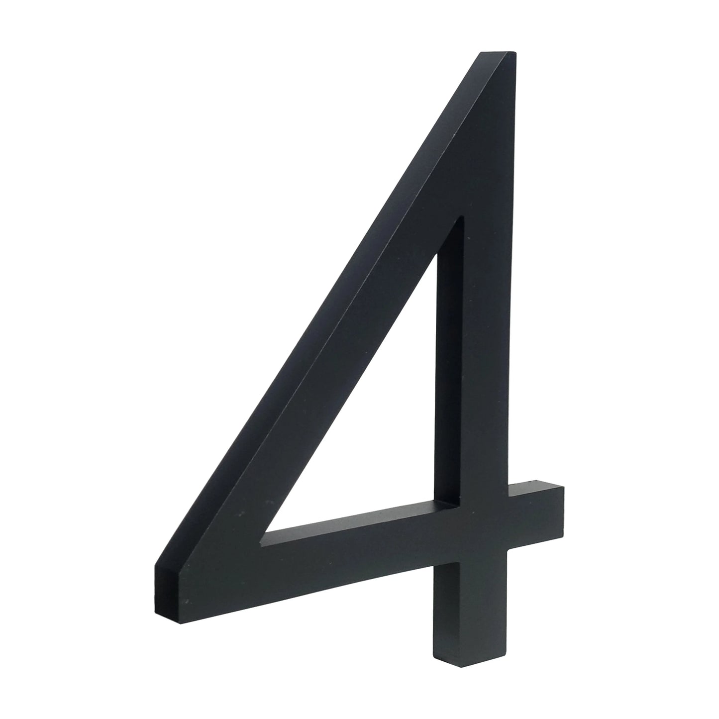 Número de casa flotante para exteriores, 152 mm, 6 pulgadas, aleación de aluminio negro, para puerta de apartamento, buzón, dirección, letrero #0-9 con tornillos