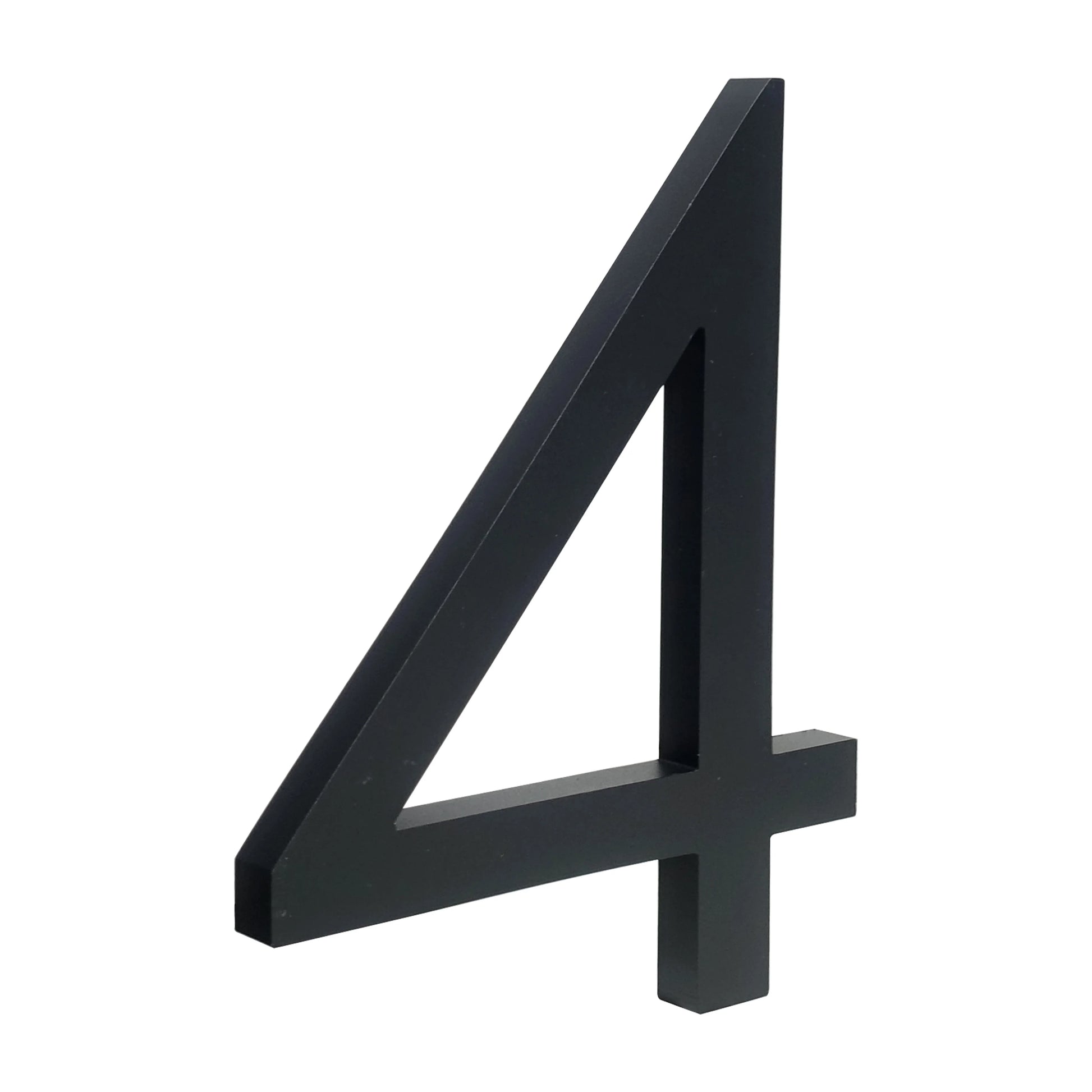 Número de casa flotante para exteriores, 152 mm, 6 pulgadas, aleación de aluminio negro, para puerta de apartamento, buzón, dirección, letrero #0-9 con tornillos