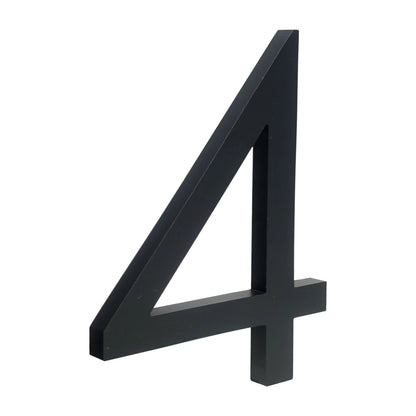 Número de casa flotante para exteriores, 152 mm, 6 pulgadas, aleación de aluminio negro, para puerta de apartamento, buzón, dirección, letrero #0-9 con tornillos