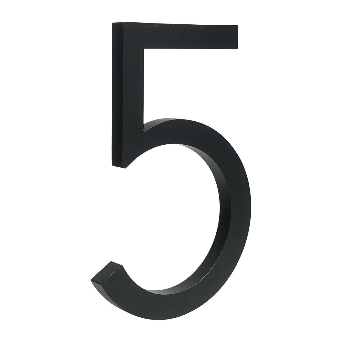 Número de casa flotante para exteriores, 152 mm, 6 pulgadas, aleación de aluminio negro, para puerta de apartamento, buzón, dirección, letrero #0-9 con tornillos