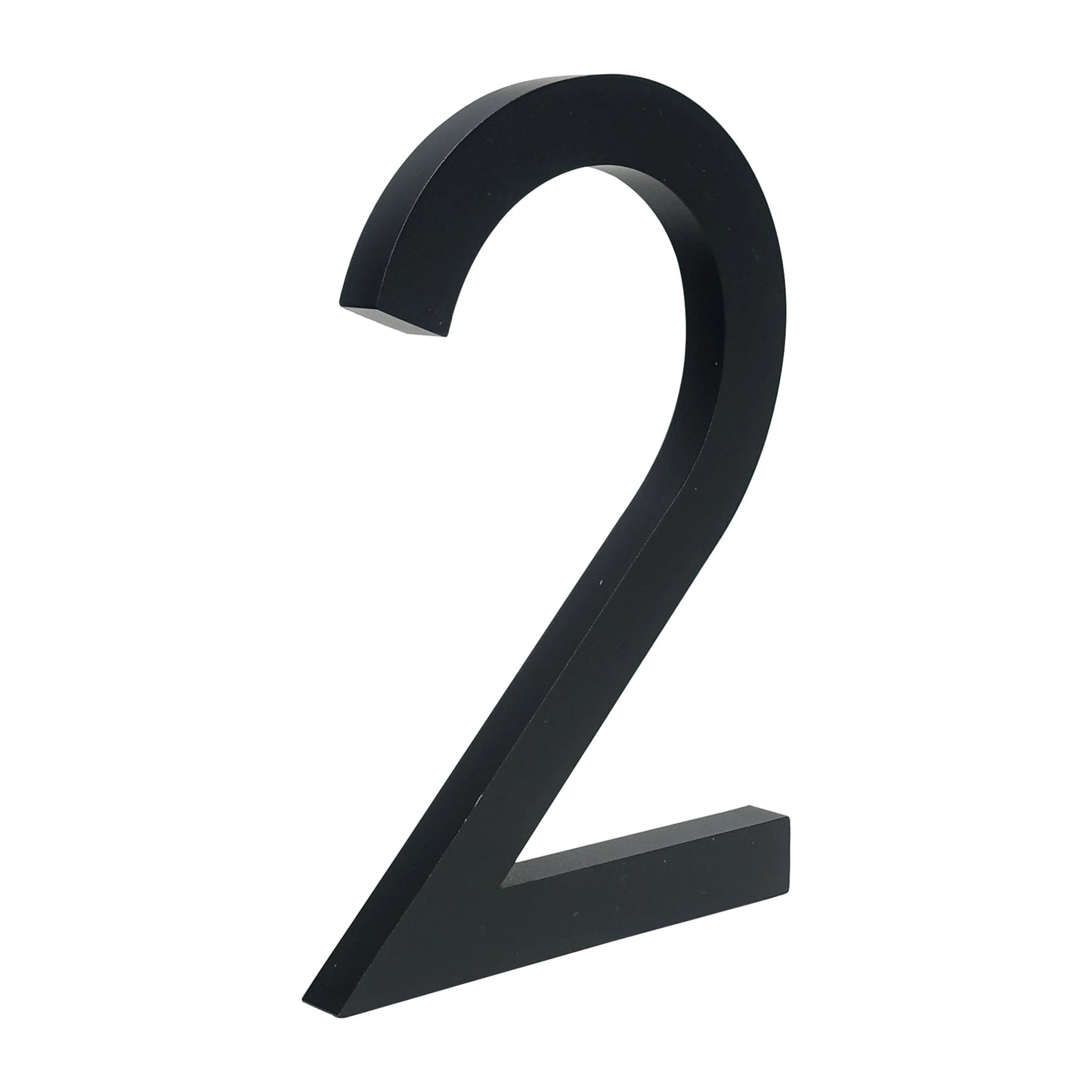 Número de casa flotante para exteriores, 152 mm, 6 pulgadas, aleación de aluminio negro, para puerta de apartamento, buzón, dirección, letrero #0-9 con tornillos