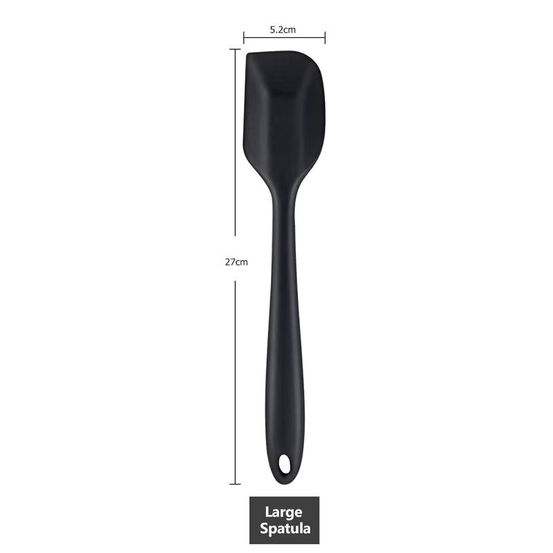 Juego de 6 espátulas de silicona antiadherentes y resistentes al calor, para cocinar, hornear y mezclar, KC0320