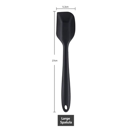 Juego de 6 espátulas de silicona antiadherentes y resistentes al calor, para cocinar, hornear y mezclar, KC0320