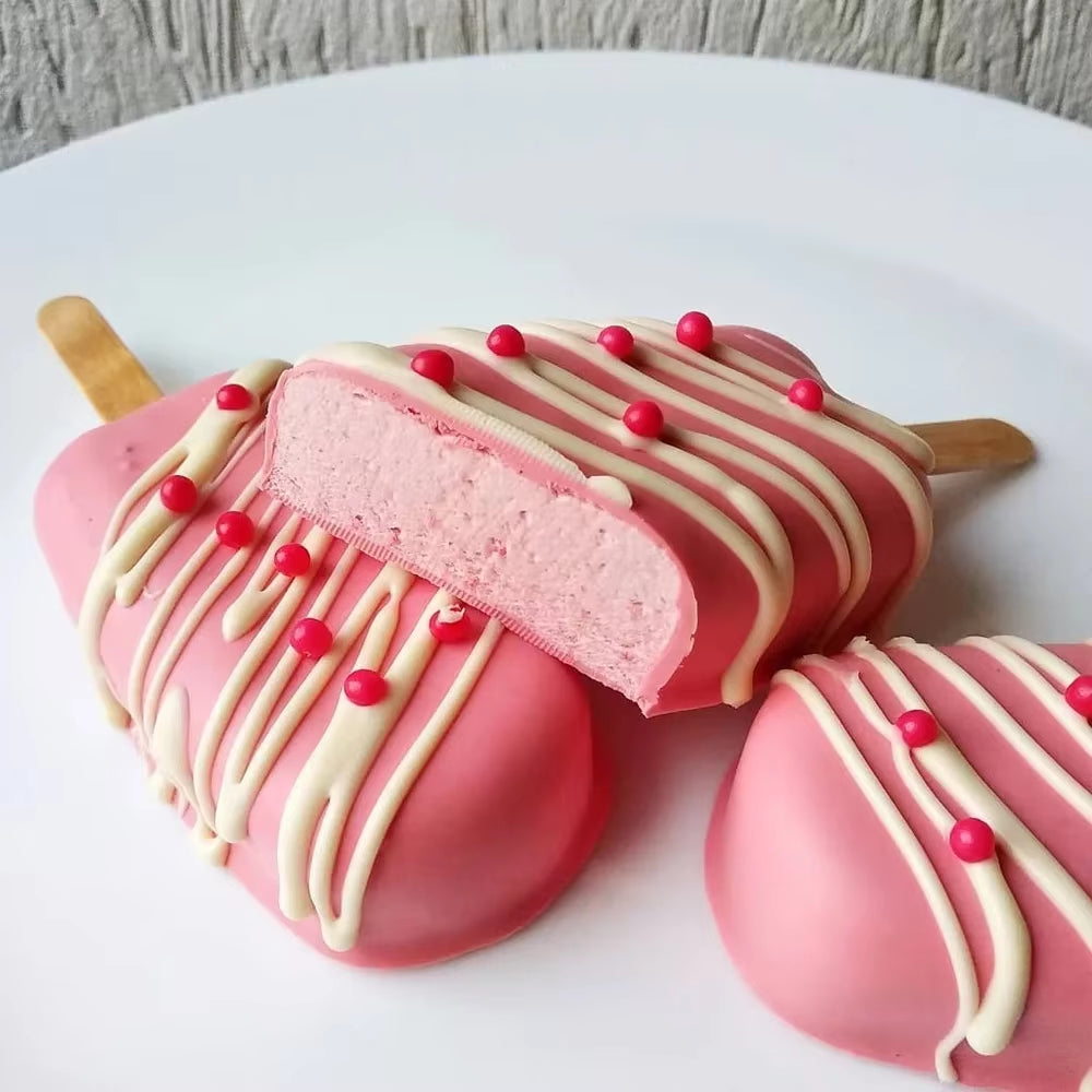 Molde de silicona Magnum de 4/8 celdas, molde de silicona para helado, moldes para paletas, molde para helado DIY, molde para hacer paletas de hielo, bandeja para hielo