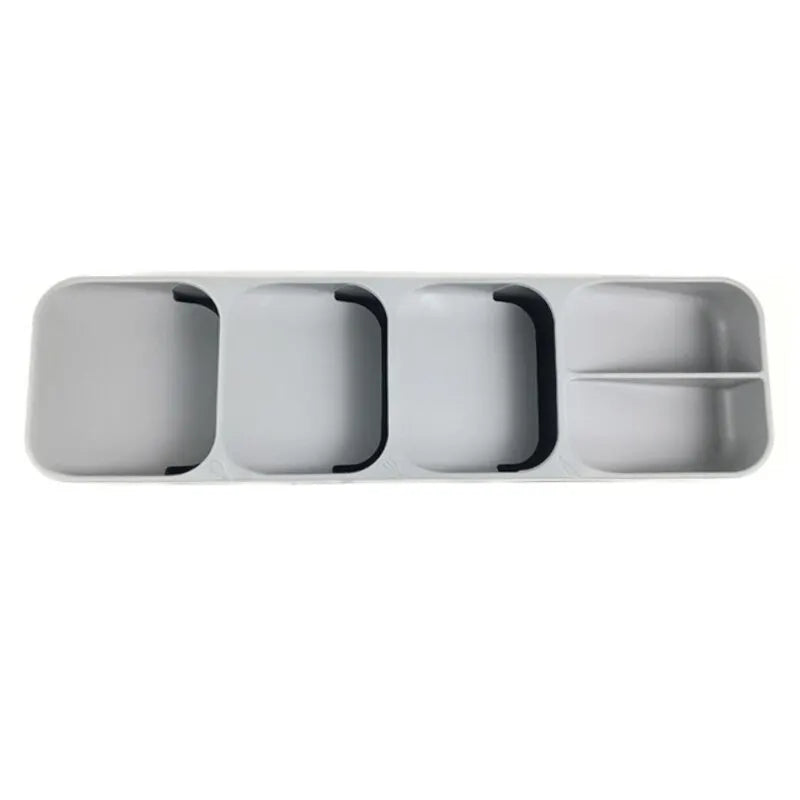 Bandeja para guardar cubiertos con cajón de cocina, soporte para cuchillos, cucharas, tenedores, organizador de vajilla, contenedor para especias, botellas, cuchillos, estante para bloques.