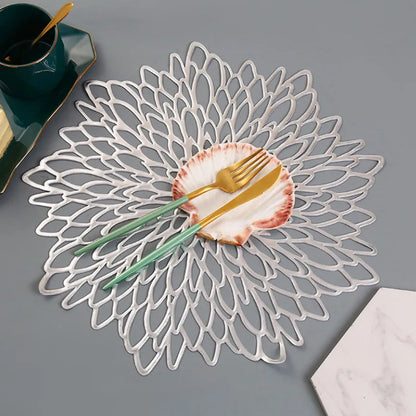 1 posavasos de PVC hueco con aislamiento, antideslizante, para mesa, decoración del hogar, boda, resistente al calor, para mesa de comedor.