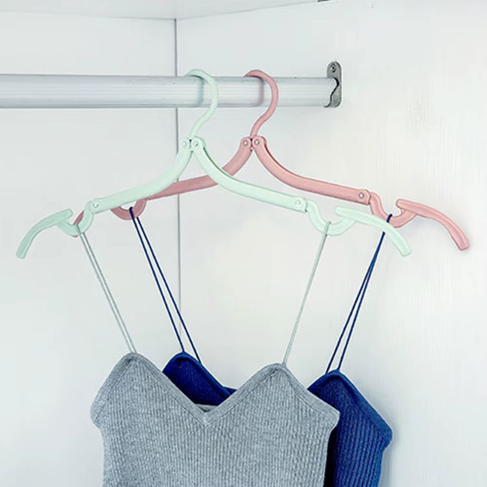 10 perchas plegables portátiles antideslizantes para exteriores, para ropa de viaje, organizador de almacenamiento de toallas y calcetines.