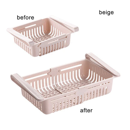 Organizador de estantes de almacenamiento para cocina, organizador de accesorios de cocina, estante de almacenamiento para refrigerador, caja de almacenamiento