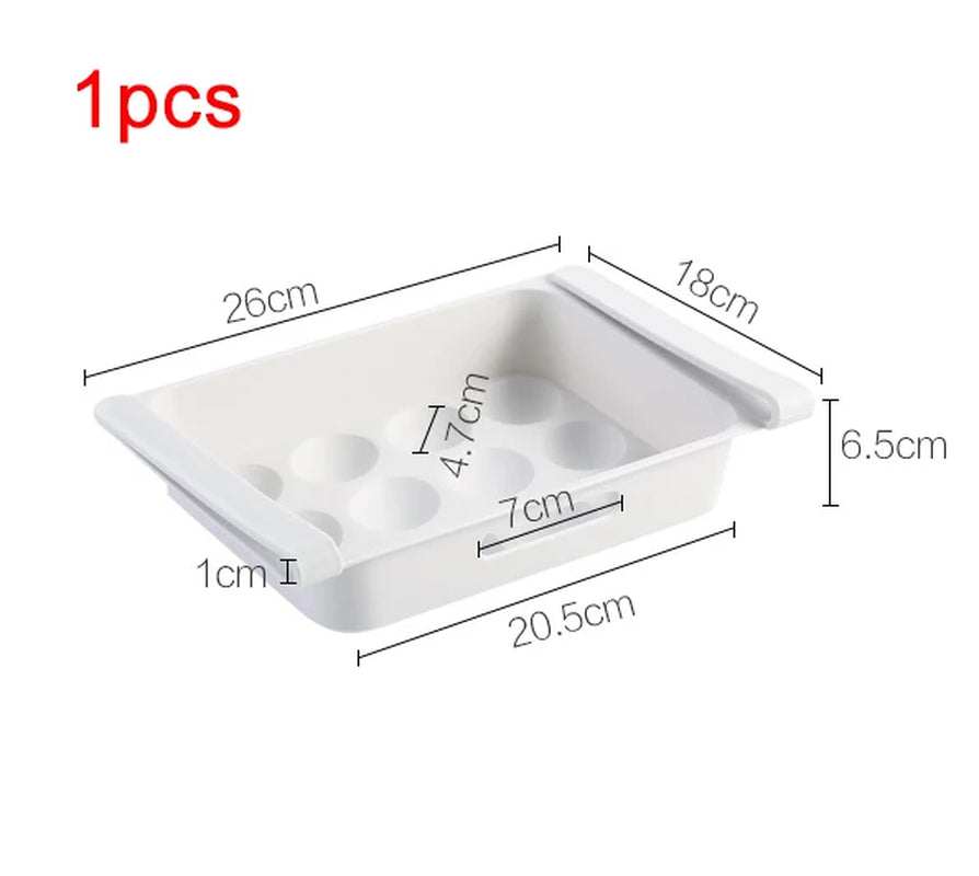 Organizador de estantes de almacenamiento para cocina, organizador de accesorios de cocina, estante de almacenamiento para refrigerador, caja de almacenamiento